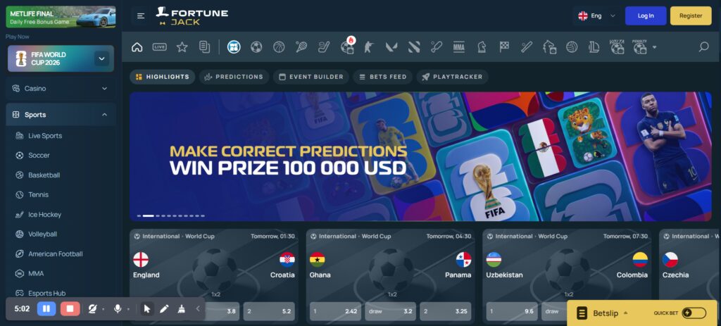 fortunejack crypto casino review 2026