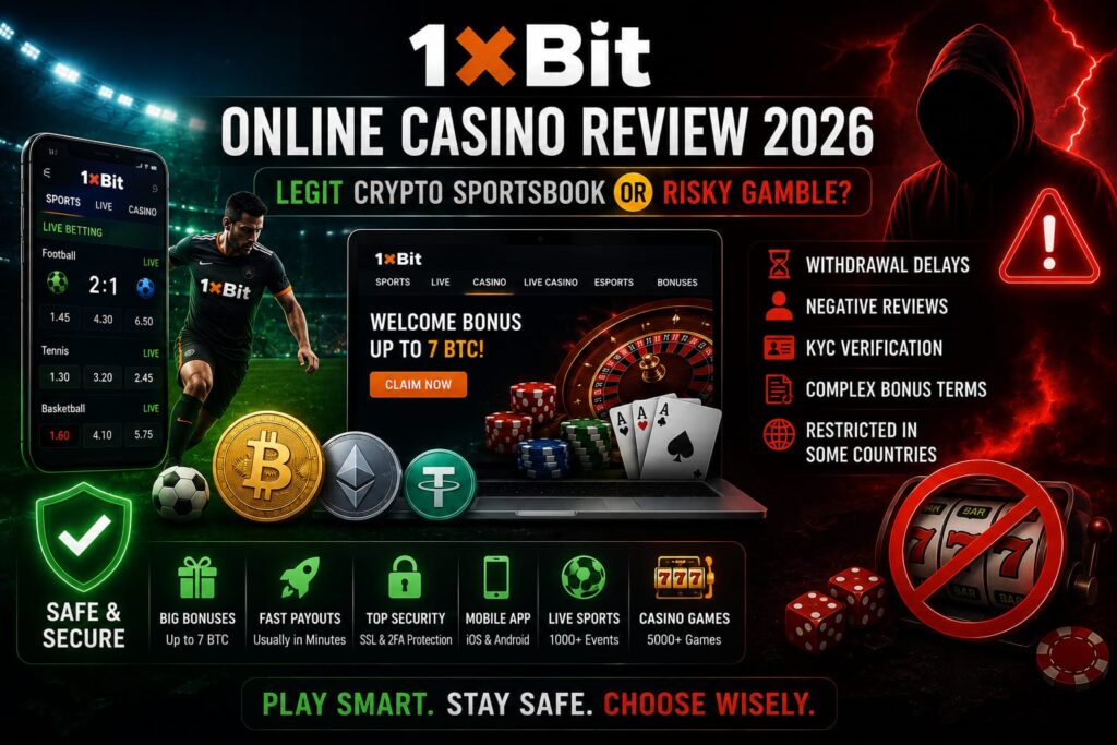 1xbit casino review infographic 2026
