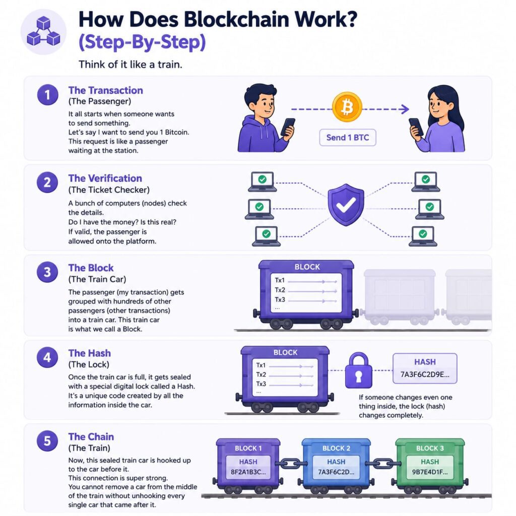 how blockchain work?
