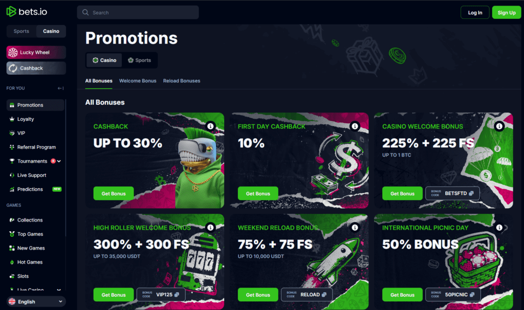 casino promotions and bonuses