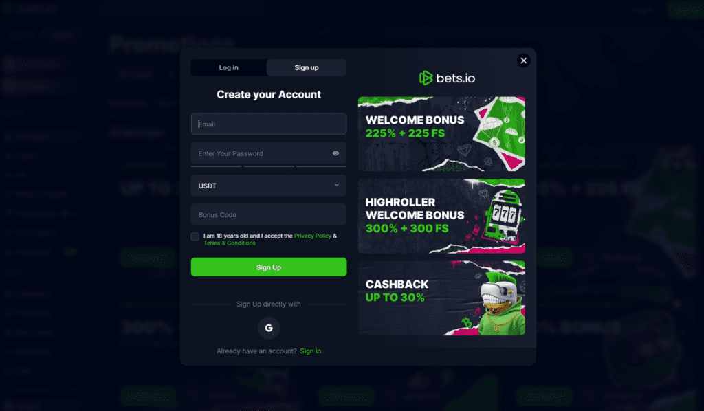 bets.io casino sportsbook review 2026 sign up
