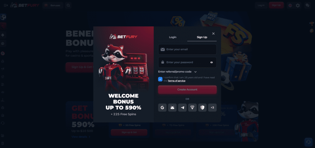 betfury casino review sign up 