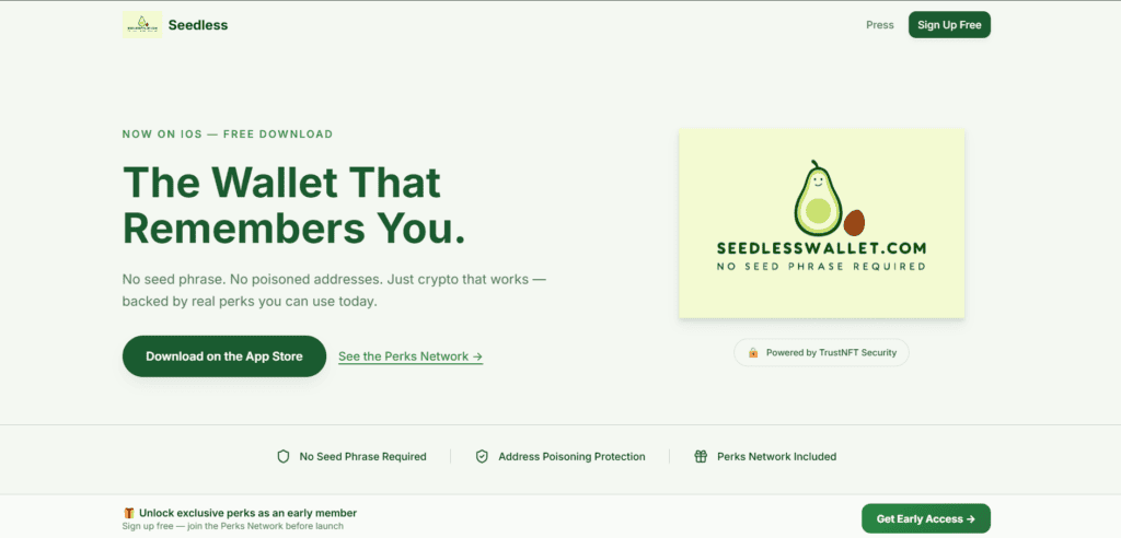 what is seedless wallet?