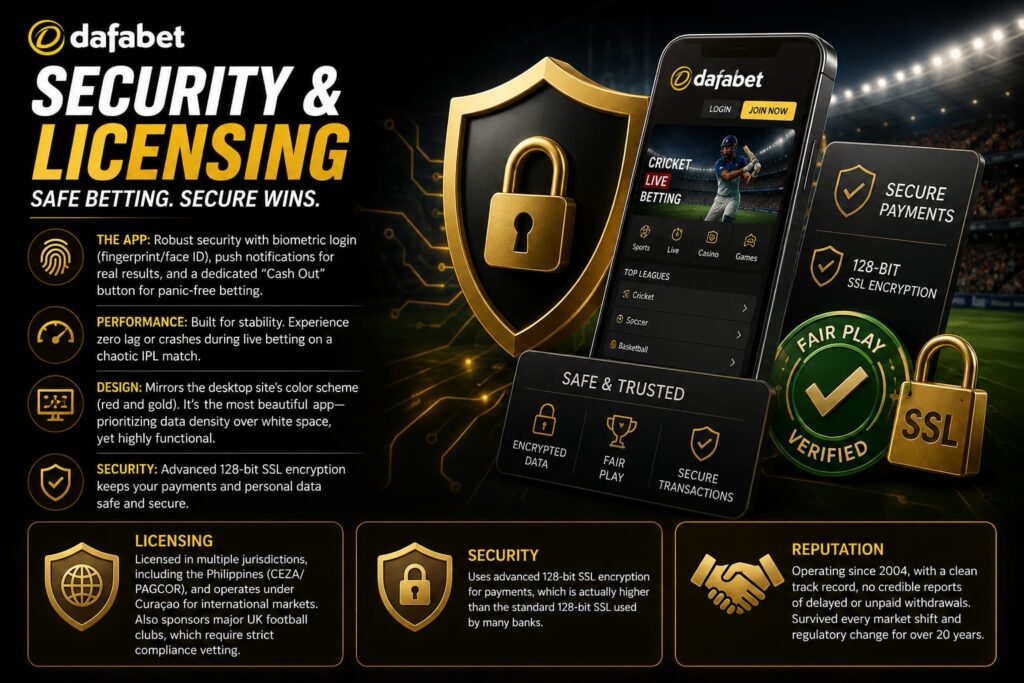 dafabet sports betting site review security and licensing