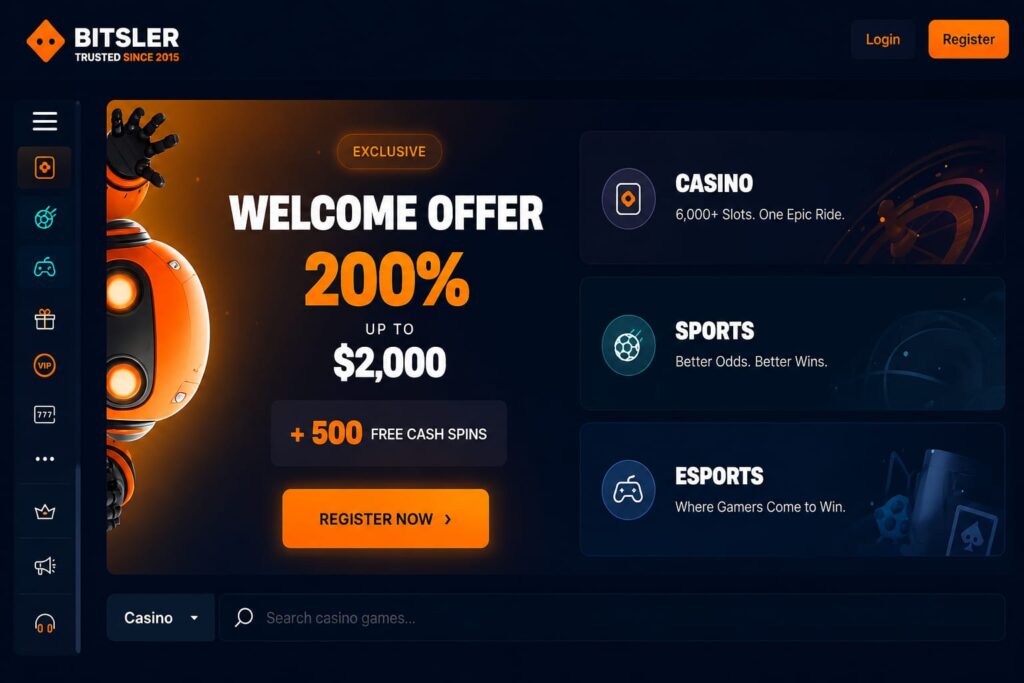 bitsler online casino review welcome offer and casino platform