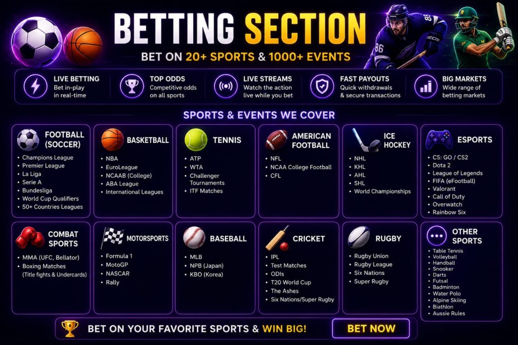 Coins.game review betting section