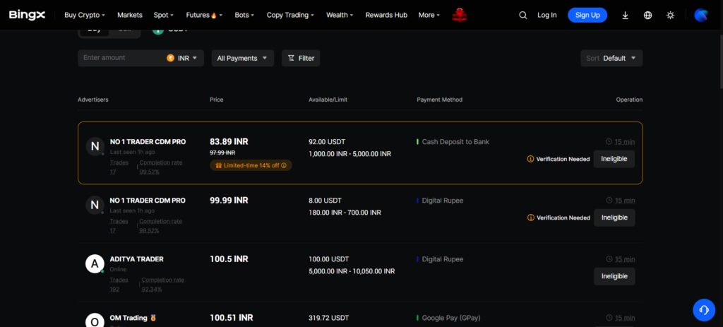 bingx p2p cryptocurrency exchange