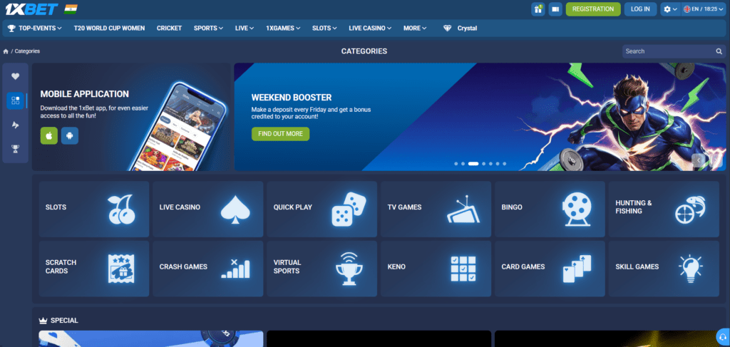 1xBet Sports Betting Site Review 2026: The “Everything Store” of Crypto Betting 8 1xBet user interface and mobile betting platform homepage overview