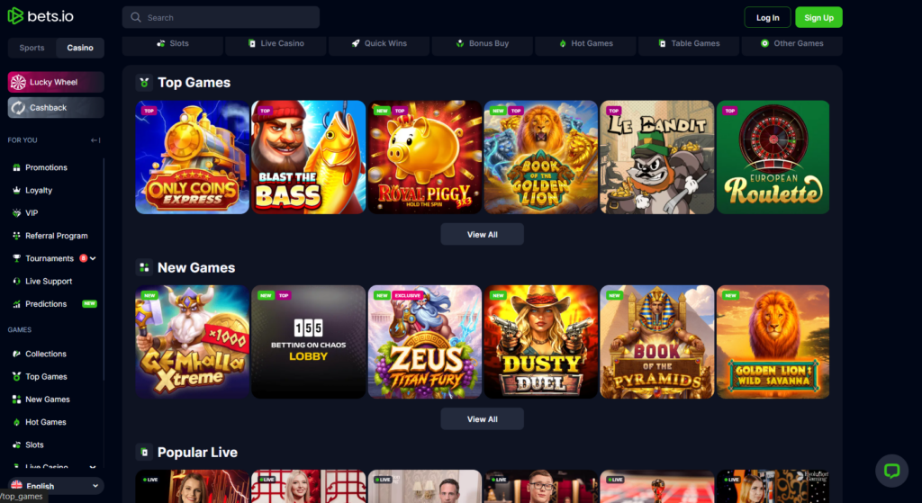 bets.io casino review